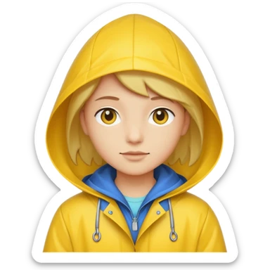 Raincoat Pedestrian sticker