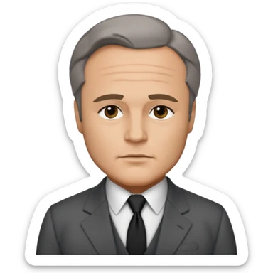 Marlon Brando with dark gray suit sticker