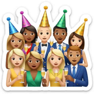 Nouvelle année 2026 sticker