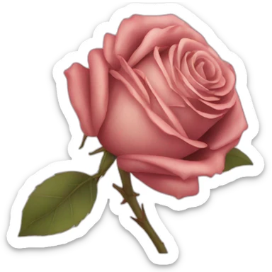 Withered rose sticker