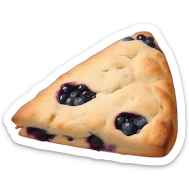 triangular blueberry scone sticker