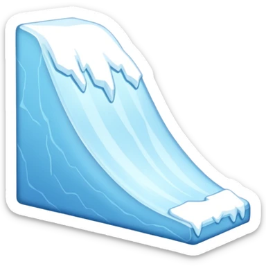 snow slope kicker sticker