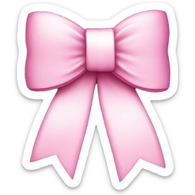 pink money tied with a white bow sticker