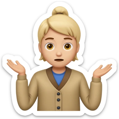 animated emoji for a player called prophet of doom IDK shrug emote sticker