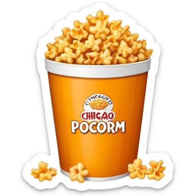 Garrett Carmel and cheddar Chicago popcorn sticker