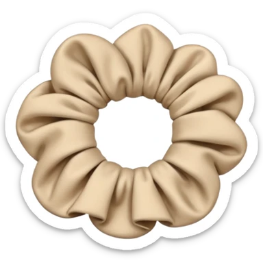 Beige scrunchie  sticker