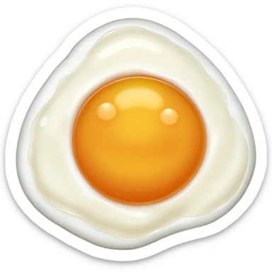 fried egg white only sticker