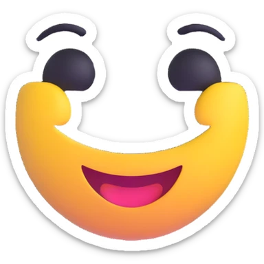A dynamic emoji sticker