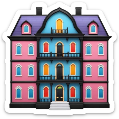 open doll mansion sticker