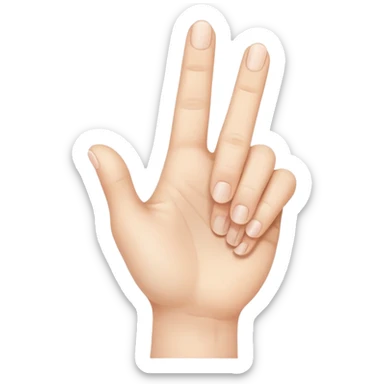 Mano con il mignolo all' in sù sticker