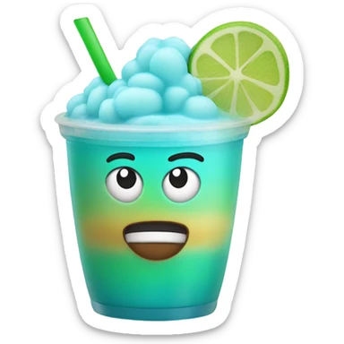 Baja blast slushie sticker