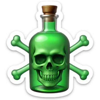 Poison Bottle sticker