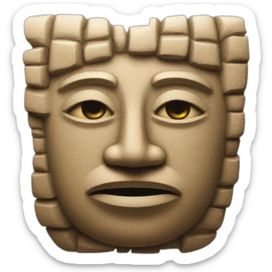 An ancient artifact, its intricate carvings and weathered surface hinting at untold stories and lost civilizations. emoji sticker