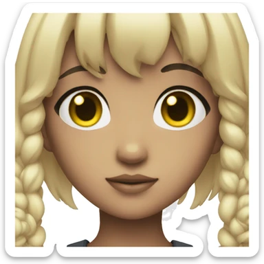 anime girl doll  sticker