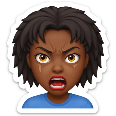 tsion angry black girl ragebait sticker