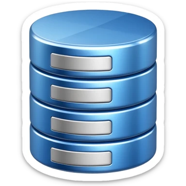 sync icon with  database icon sticker