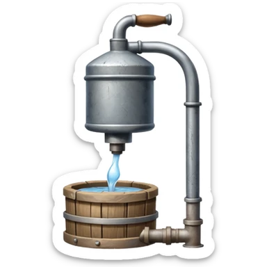 village hand pump sticker
