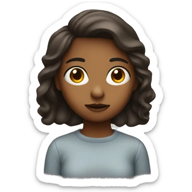 wondering girl sticker