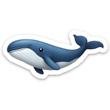 Whale sticker