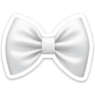 white bow  sticker