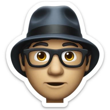 elwood blues from the blues brothers sticker