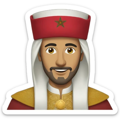 Morocco mohammed IV sticker