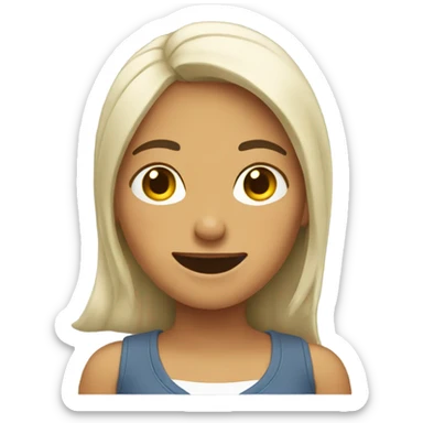 Mujer riendo  sticker