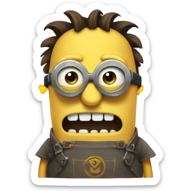 Mega minion sticker