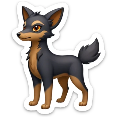 Houndour-Zorua-hybrid full body sticker
