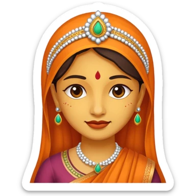 India woman sticker
