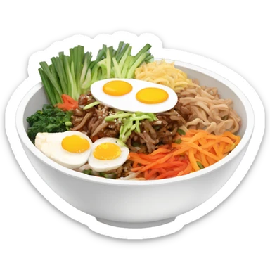 Bibimbap with no egg sticker