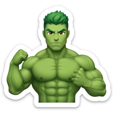 Super hero hulk sticker