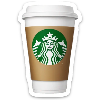 Starbucks cup sticker