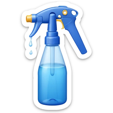 Spray bottle pointing left  sticker