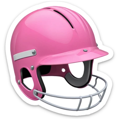 Rugby pink helmet sticker