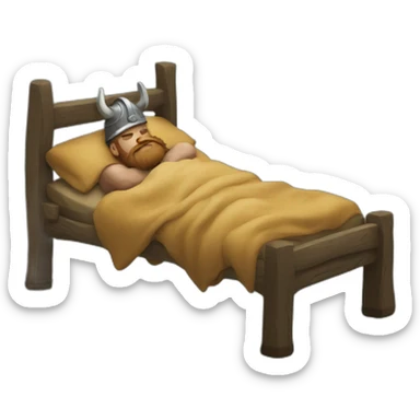 viking sleeps sticker