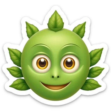 Alien con corona de rey sticker