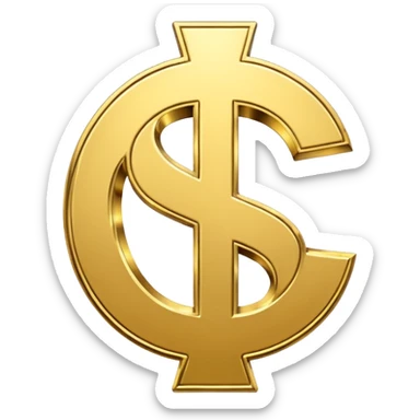 simbolo de $ sticker