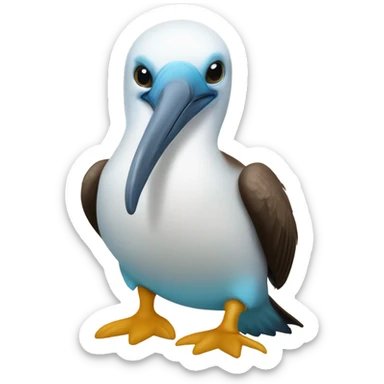 Bluefooted booby sticker