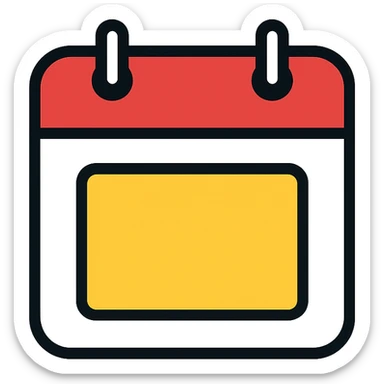 icon logo for an open source self-hosted calendar app, inspired by the Fantastical app, modern, clean, with a calendar page motif, in color outline style sticker