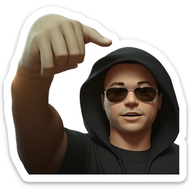 cool guy in sunglasses meme sticker