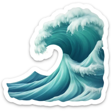 ocean wave sticker