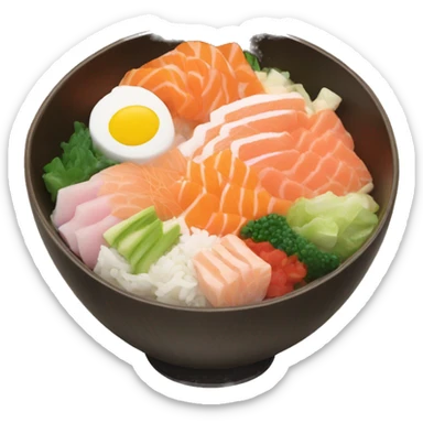 chirashi bowl sticker