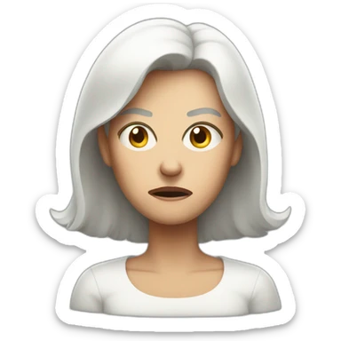 Angry white mother sticker