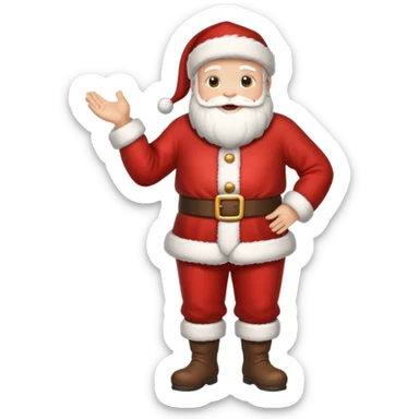 papai noel fofinho de corpo inteiro sticker