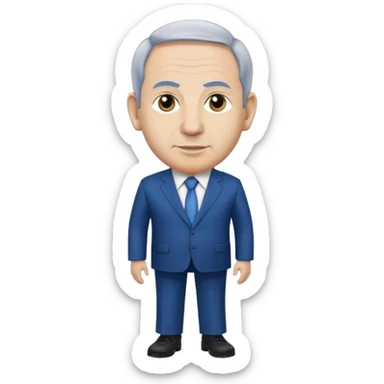 benjamin netanyahu full heightс sticker