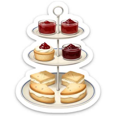 Wnglish afternoon tea sticker