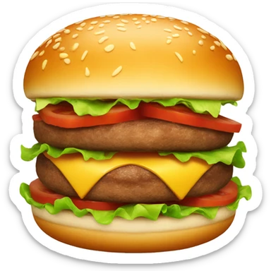 juicy burger sticker