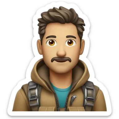 explorer 😑 , face sticker