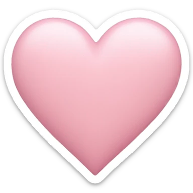 pastel pink heart sticker